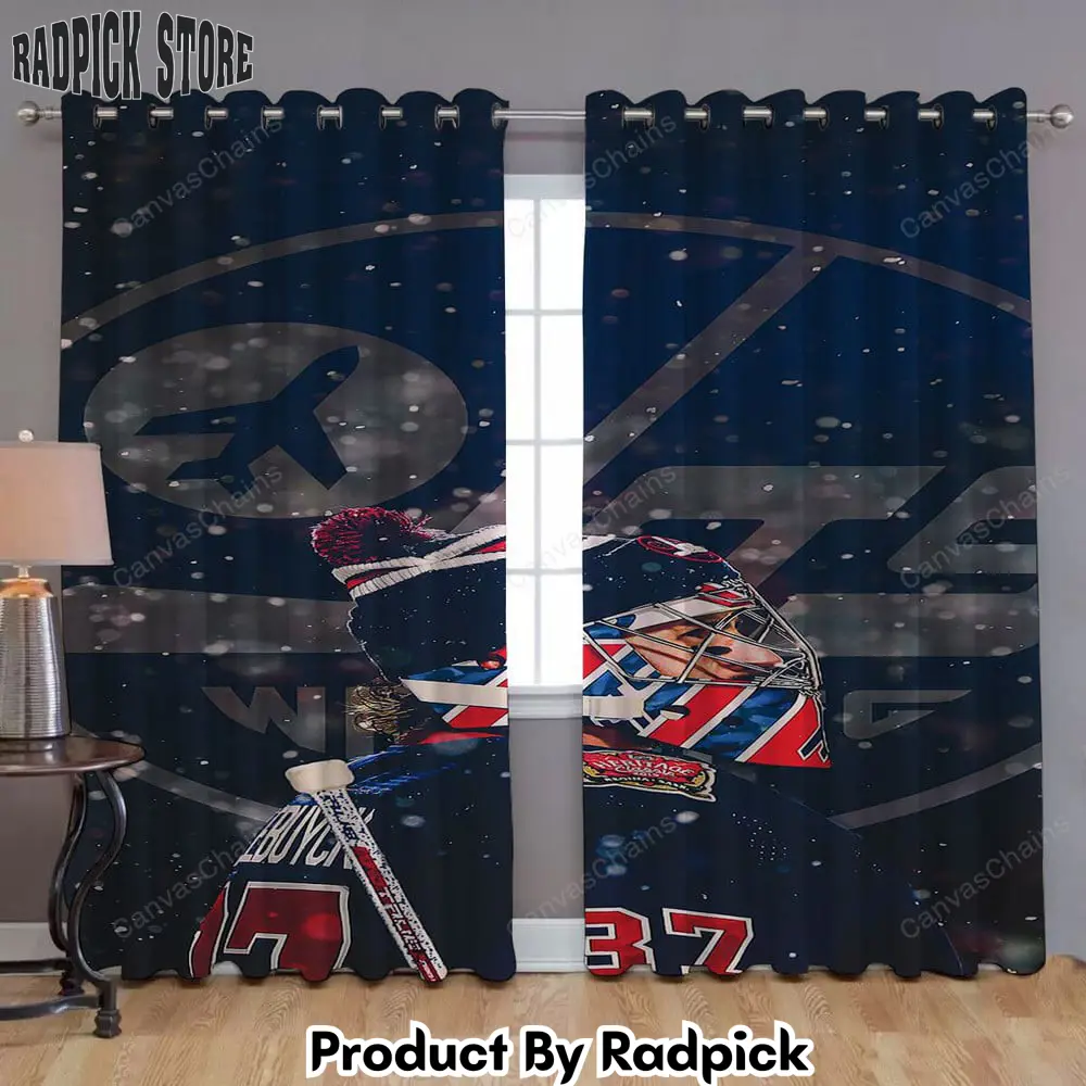 Radpick winnipeg jets window curtains canada hockey ice hockey curtains living room curtains for window rp85222
